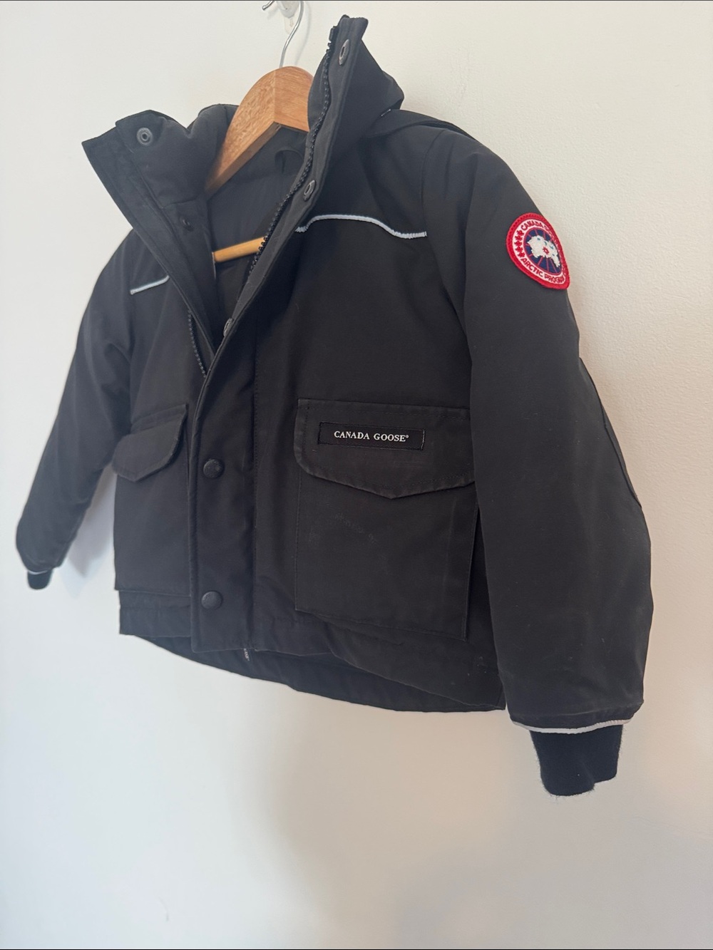Canada Goose Kids Unisex Black Hooded Puffer Jacket Size 2-3 - Picture 6 of 15